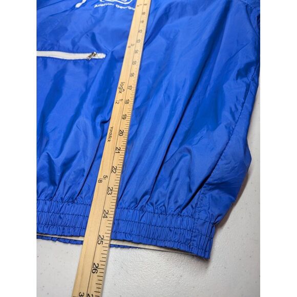 Vintage Atlanta Georgia Golf Club Jacket Windbreaker Large Blue BYO Scupper Jack - Picture 12 of 14